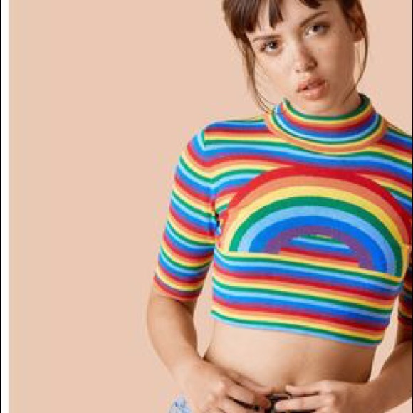 UNIF OTR Over The Rainbow Crop Top - Picture 3 of 8